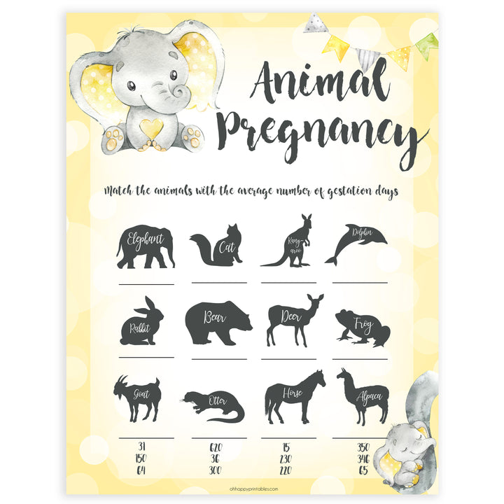 yellow elephant baby games, animal pregnancy baby games, yellow baby games, elephant baby shower, fun baby games, top 10 baby games, popular baby games, printable baby games