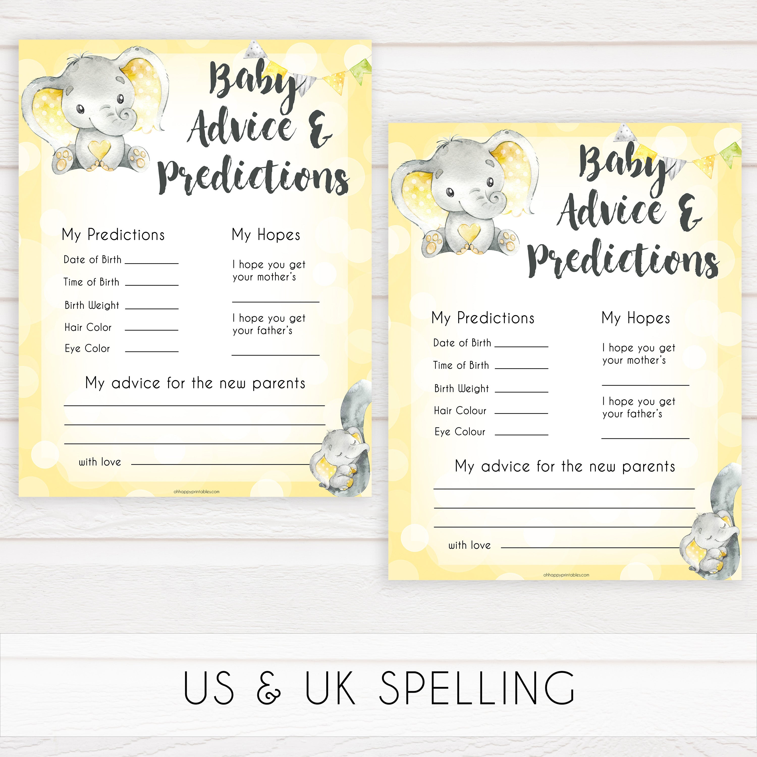 yellow elephant baby games, baby advice and predictions baby games, yellow baby games, elephant baby shower, fun baby games, top 10 baby games, popular baby games, printable baby games