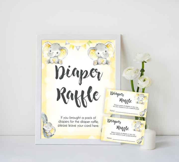 yellow elephant baby games, diaper raffle baby games, yellow baby games, elephant baby shower, fun baby games, top 10 baby games, popular baby games, printable baby games