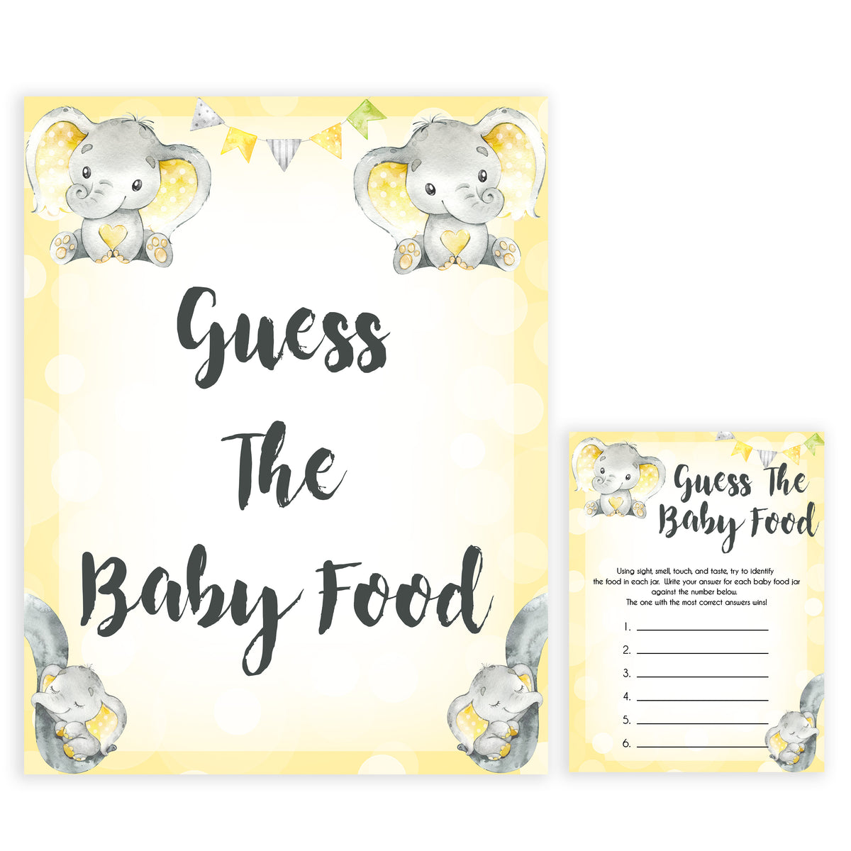 yellow elephant baby games, guess the baby birthday baby games, yellow baby games, elephant baby shower, fun baby games, top 10 baby games, popular baby games, printable baby games