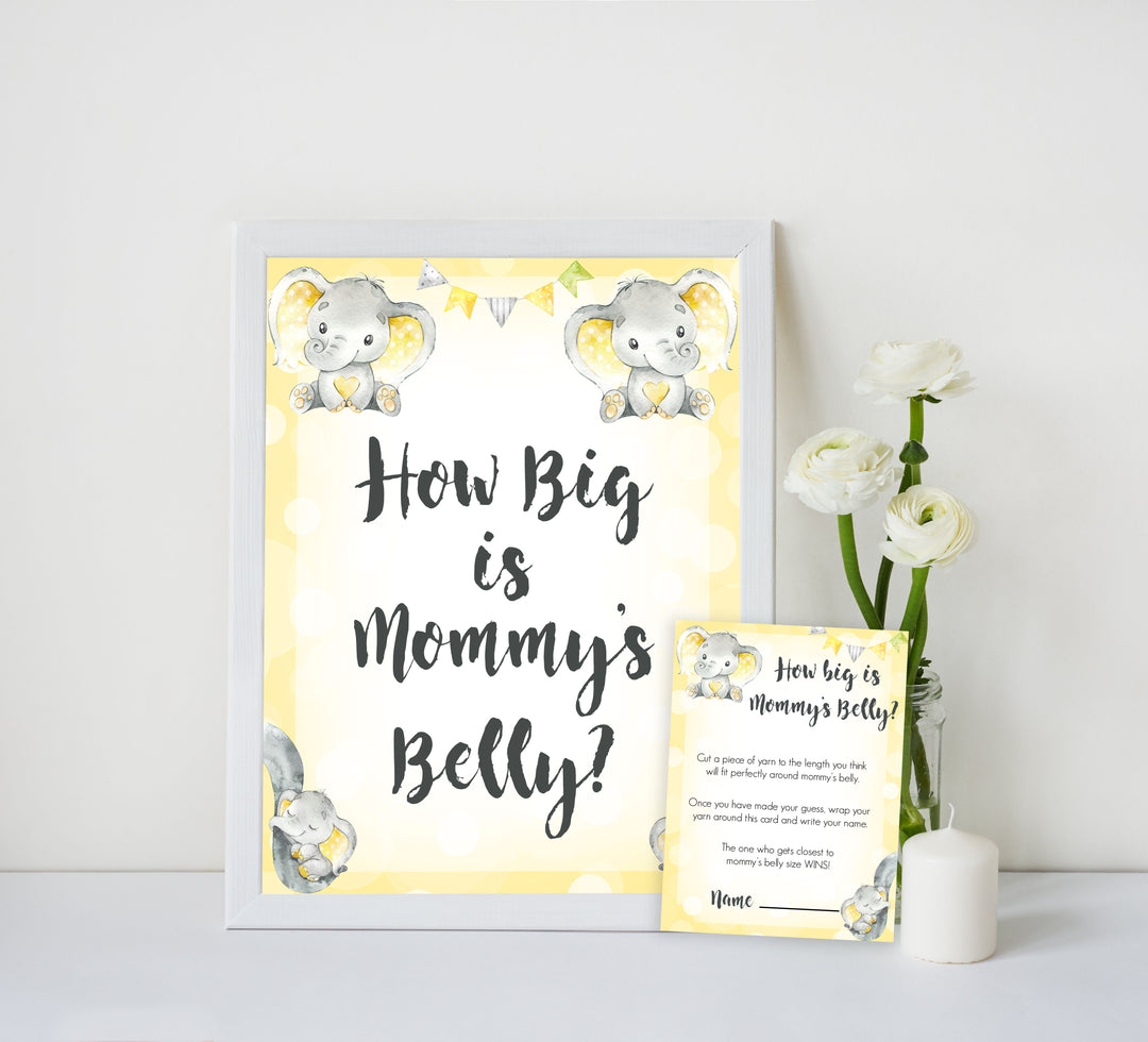 yellow elephant baby games, how big is mummys belly baby games, yellow baby games, elephant baby shower, fun baby games, top 10 baby games, popular baby games, printable baby games