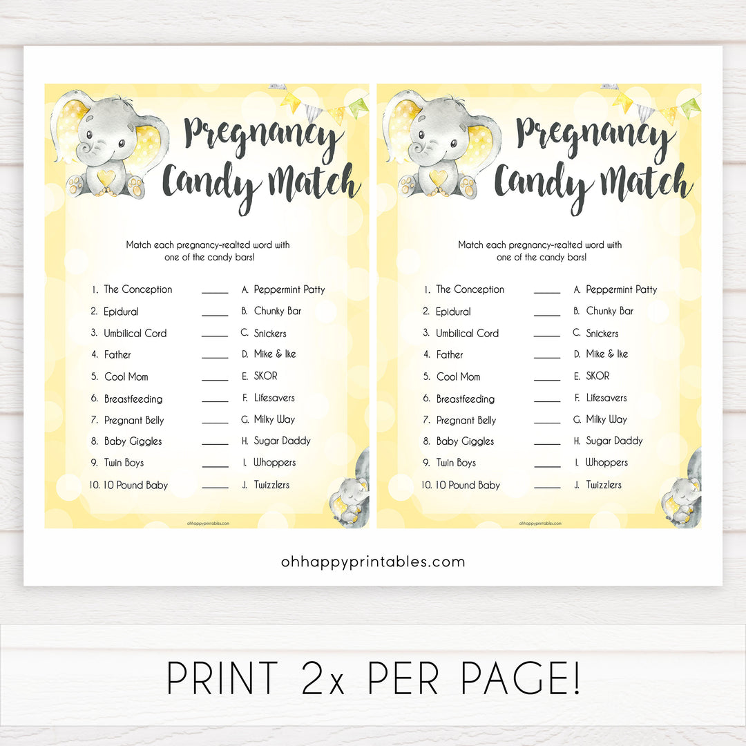 yellow elephant baby games, pregnancy candy match baby games, yellow baby games, elephant baby shower, fun baby games, top 10 baby games, popular baby games, printable baby games