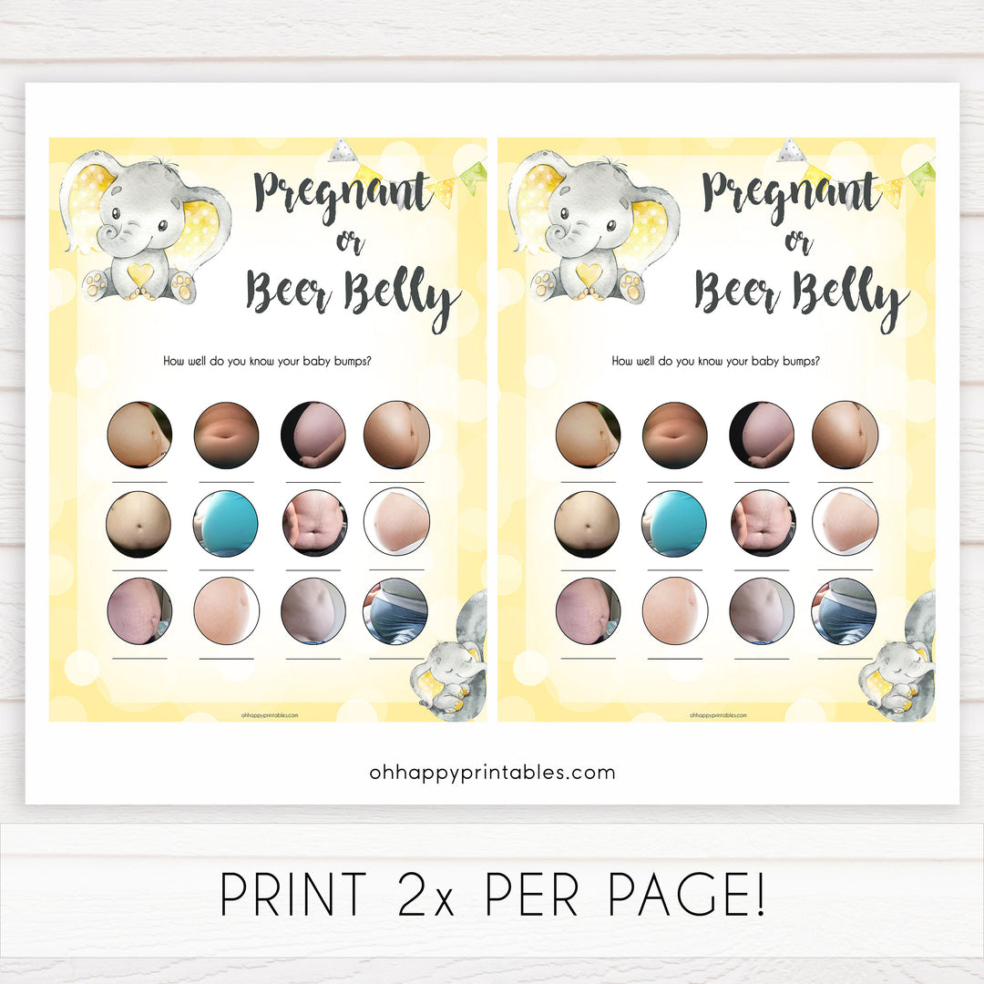 yellow elephant baby games, pregnant or beer belly baby games, yellow baby games, elephant baby shower, fun baby games, top 10 baby games, popular baby games, printable baby games