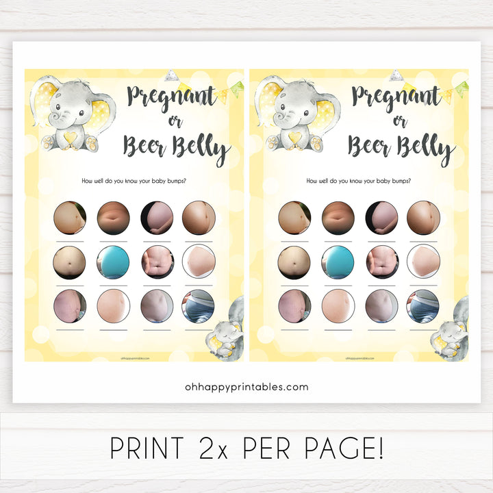 yellow elephant baby games, pregnant or beer belly baby games, yellow baby games, elephant baby shower, fun baby games, top 10 baby games, popular baby games, printable baby games