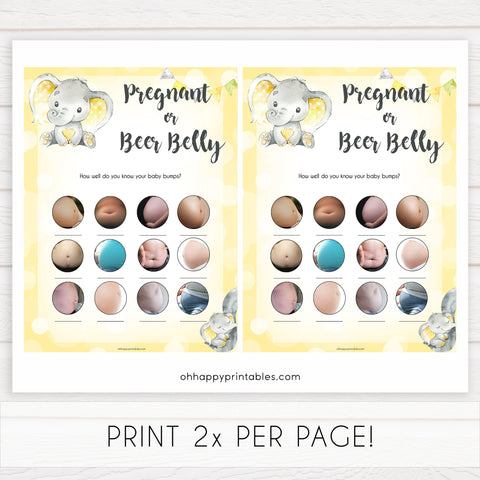 yellow elephant baby games, pregnant or beer belly baby games, yellow baby games, elephant baby shower, fun baby games, top 10 baby games, popular baby games, printable baby games