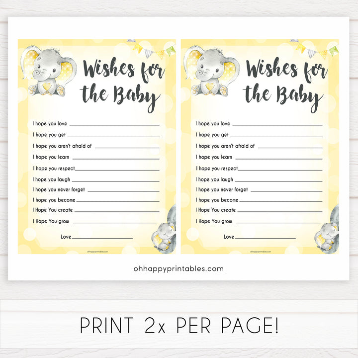 yellow elephant baby games, wishes for the baby  baby games, yellow baby games, elephant baby shower, fun baby games, top 10 baby games, popular baby games, printable baby games