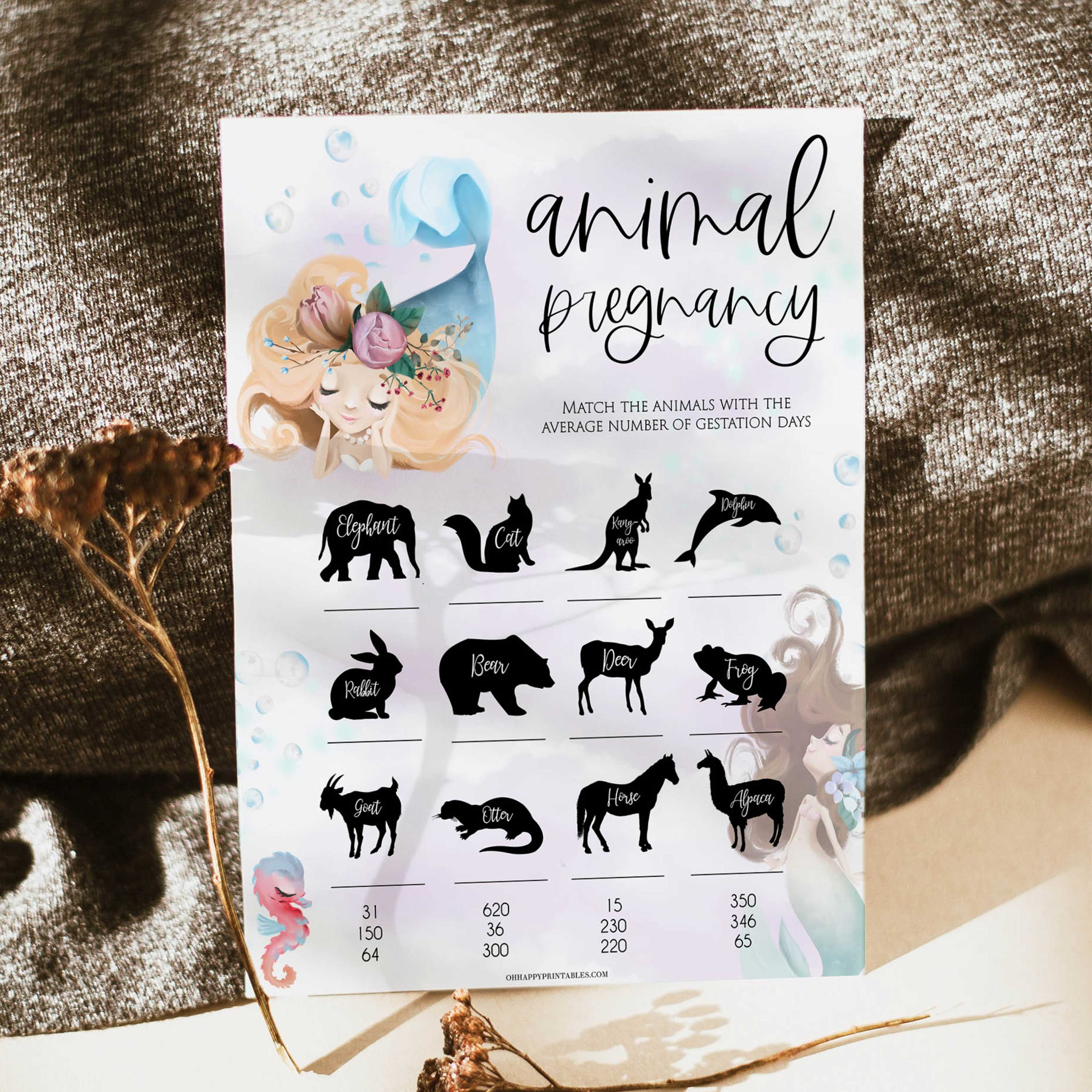 animal pregnancy baby game, Printable baby shower games, little mermaid baby games, baby shower games, fun baby shower ideas, top baby shower ideas, little mermaid baby shower, baby shower games, pink hearts baby shower ideas