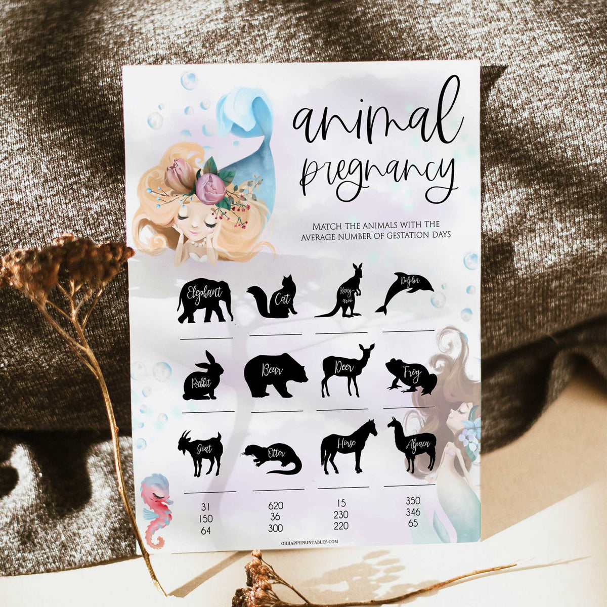 animal pregnancy baby game, Printable baby shower games, little mermaid baby games, baby shower games, fun baby shower ideas, top baby shower ideas, little mermaid baby shower, baby shower games, pink hearts baby shower ideas