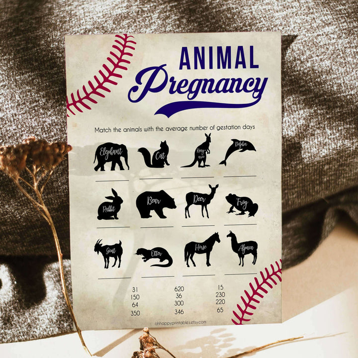animal pregnancy baseball baby shower, baby shower games, best baby shower games, top baby shower games, baseball baby shower theme, printable baby shower games