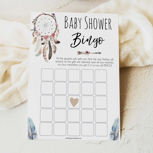 Boho baby games, baby bingo baby game, fun baby games, printable baby games, top 10 baby games, boho baby shower, baby games, hilarious baby games