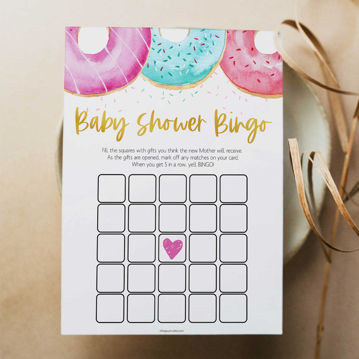 baby shower bingo game, Printable baby shower games, donut baby games, baby shower games, fun baby shower ideas, top baby shower ideas, donut sprinkles baby shower, baby shower games, fun donut baby shower ideas