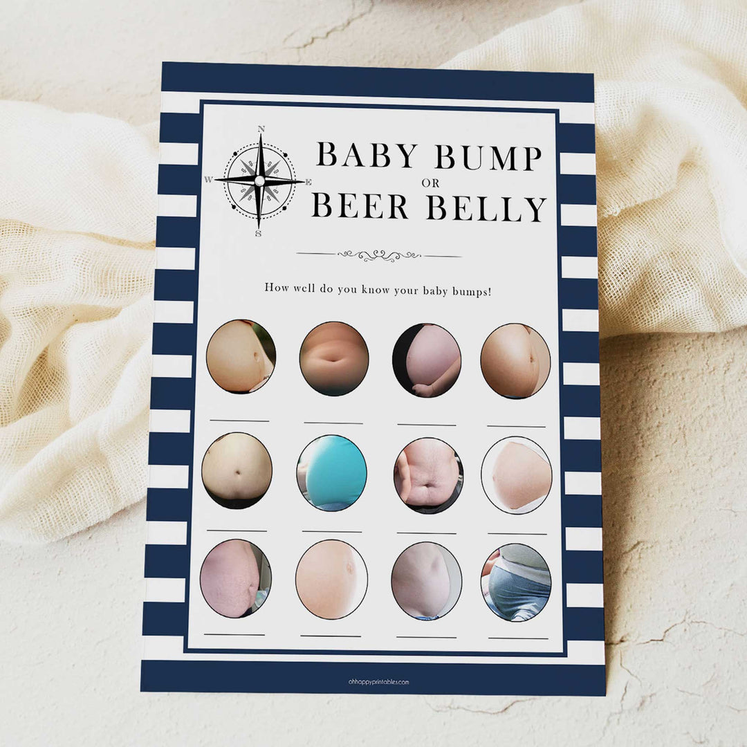 Nautical baby shower games, baby bump or beer belly baby shower games, printable baby shower games, baby shower games, fun baby games, popular baby shower games, sailor baby games, boat baby games
