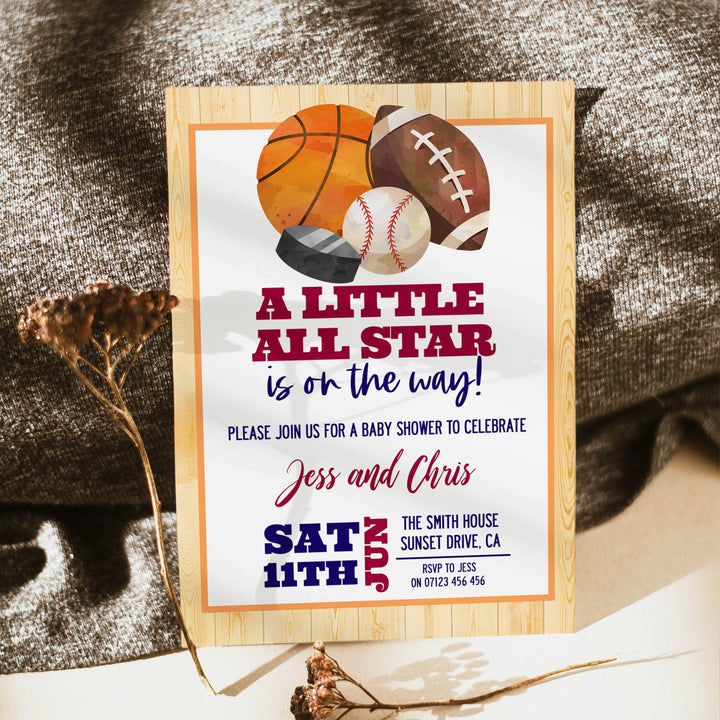 basketball baby shower invitations, printable baby shower invitations, editable baby shower invitations, slam dunk baby shower, fun baby shower invitations
