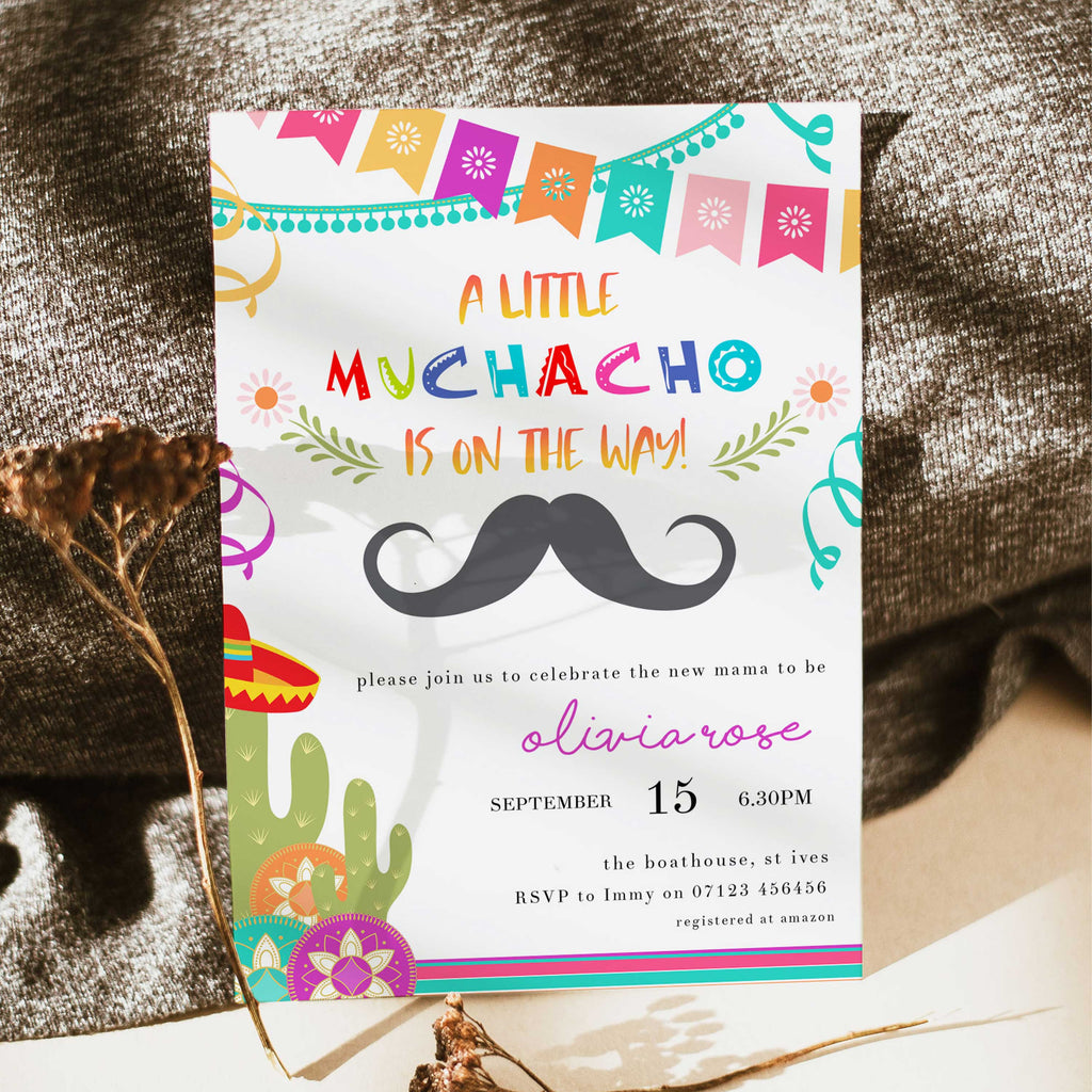 EDITABLE Baby Shower Invitation - Mexican Baby Invitations ...