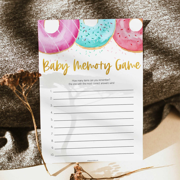 baby memory game, Printable baby shower games, donut baby games, baby shower games, fun baby shower ideas, top baby shower ideas, donut sprinkles baby shower, baby shower games, fun donut baby shower ideas