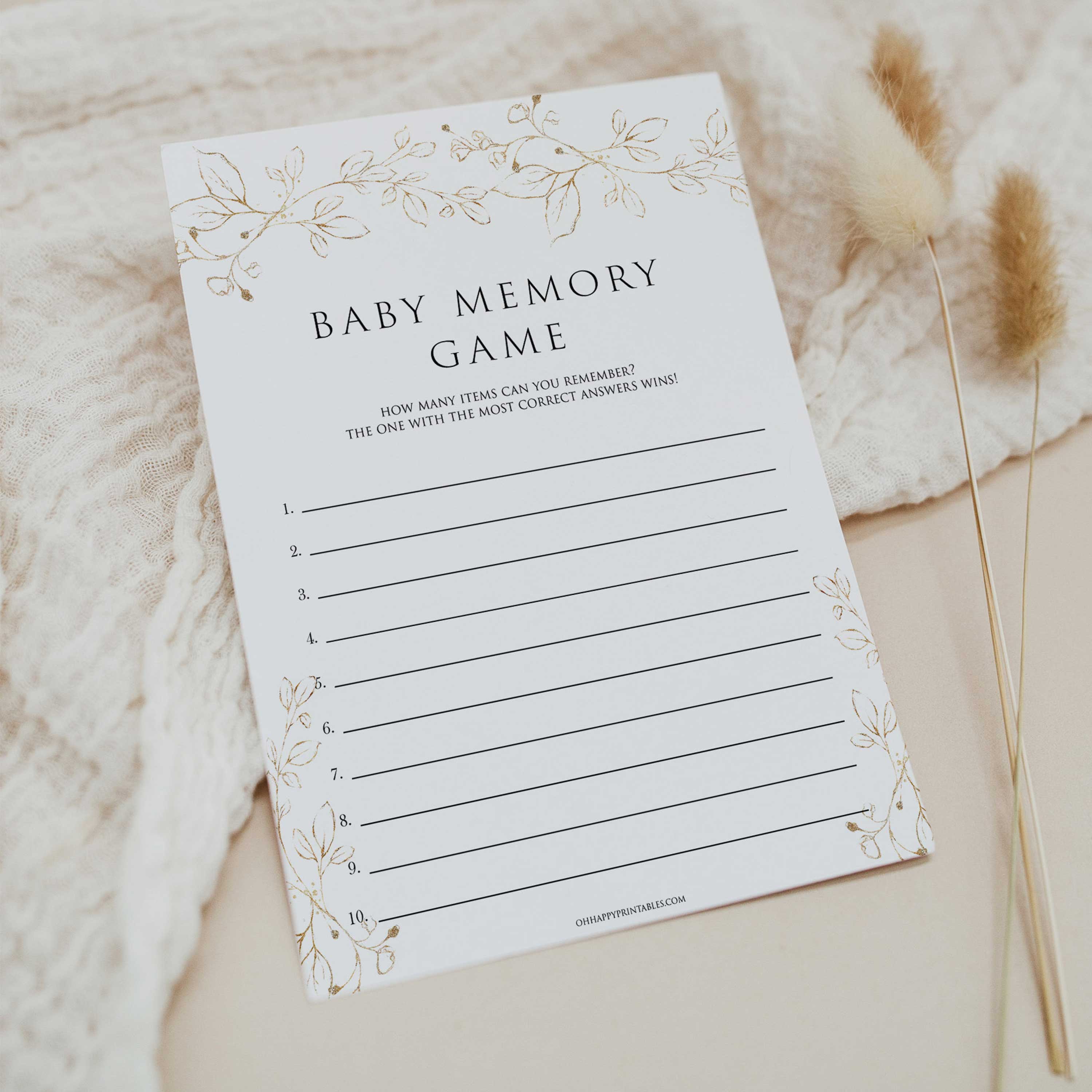 baby memory game, Printable baby shower games, gold leaf baby games, baby shower games, fun baby shower ideas, top baby shower ideas, gold leaf baby shower, baby shower games, fun gold leaf baby shower ideas