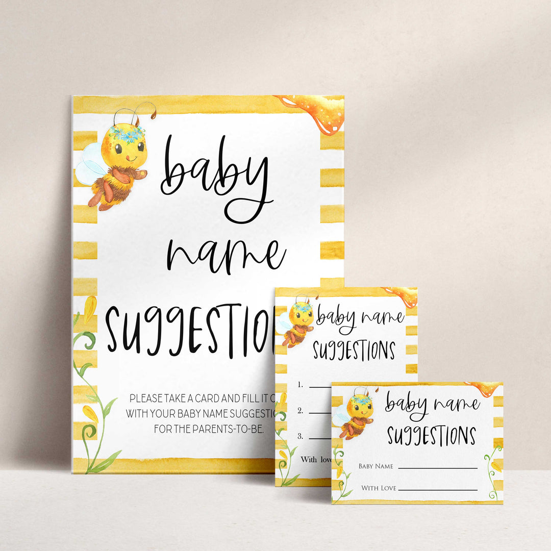 baby name suggestions game, Printable baby shower games, mommy bee fun baby games, baby shower games, fun baby shower ideas, top baby shower ideas, mommy to bee baby shower, friends baby shower ideas