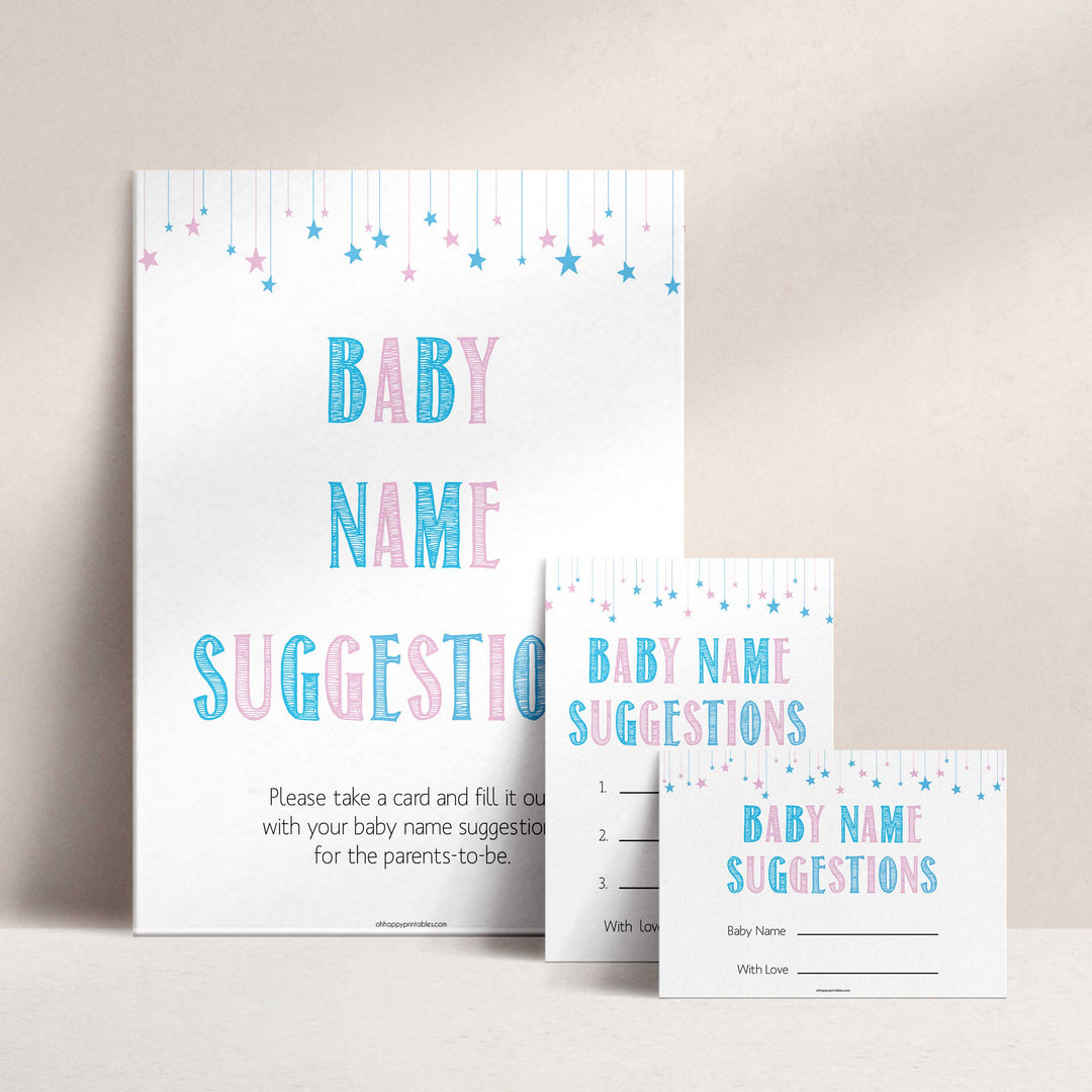 Gender reveal baby games, baby name suggestions baby game, gender reveal shower, fun baby games, gender reveal ideas, popular baby games, best baby games, printable baby games, gender reveal baby games