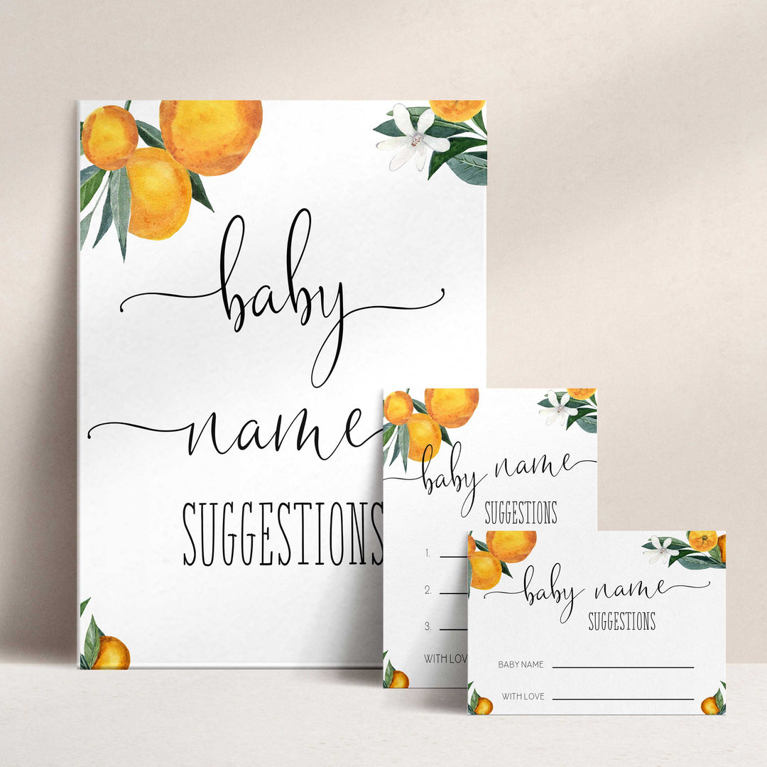 baby name suggestions game, Printable baby shower games, little cutie baby games, baby shower games, fun baby shower ideas, top baby shower ideas, little cutie baby shower, baby shower games, fun little cutie baby shower ideas, citrus baby shower games, citrus baby shower, orange baby shower