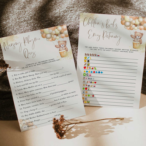 30 editable baby shower games, printable baby shower games, we can bearly wait baby showers, best baby games, popular baby shower games, teddy bear baby shower