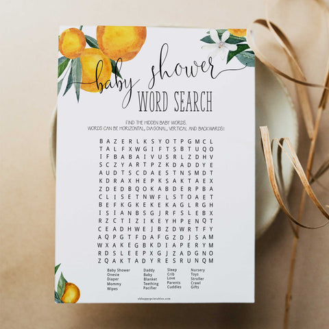 baby shower word search game, Printable baby shower games, little cutie baby games, baby shower games, fun baby shower ideas, top baby shower ideas, little cutie baby shower, baby shower games, fun little cutie baby shower ideas, citrus baby shower games, citrus baby shower, orange baby shower