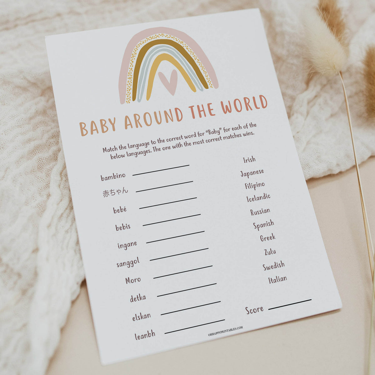 baby around the world game, Printable baby shower games, boho rainbow baby games, baby shower games, fun baby shower ideas, top baby shower ideas, boho rainbow baby shower, baby shower games, fun boho rainbow baby shower ideas