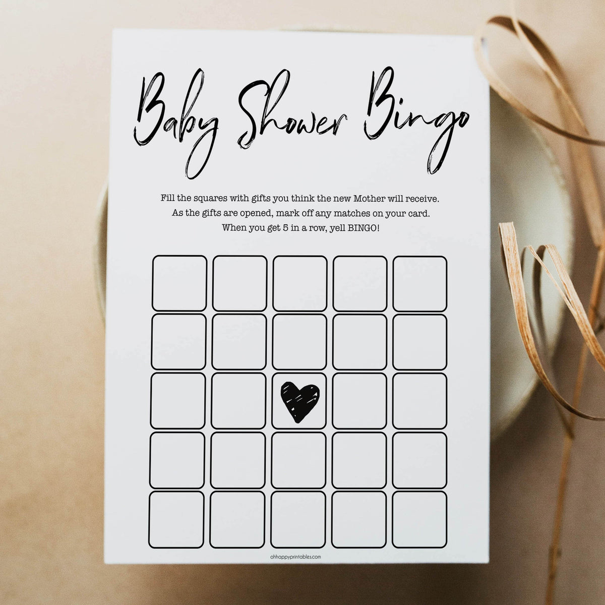 Baby Shower Bingo - Printable Gender Neutral Baby Shower Games – OhHappyPrintables baby-shower-bingo-printable-gender-neutral-baby-shower-games-ohhappyprintables