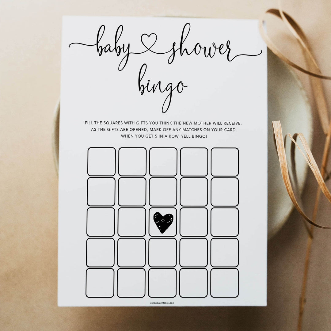 Minimalist baby shower games, baby shower bingo baby games, 10 baby game bundles, fun baby games, printable baby games, top baby games, popular baby games, labor or porn games, neutral baby games, gender reveal games