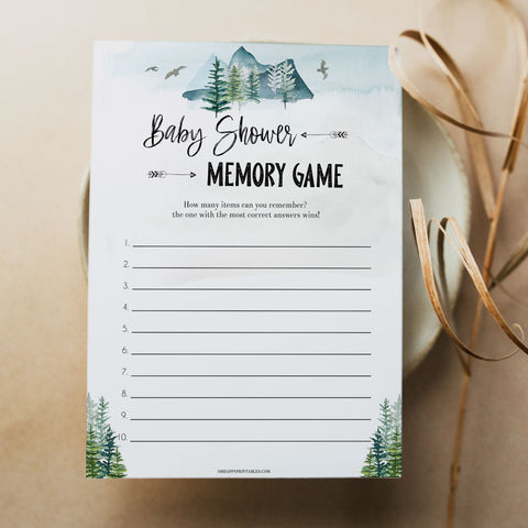 Baby shower hot sale memory ideas