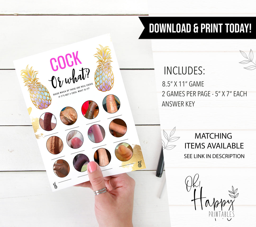 Cock or What - Gold Pineapple