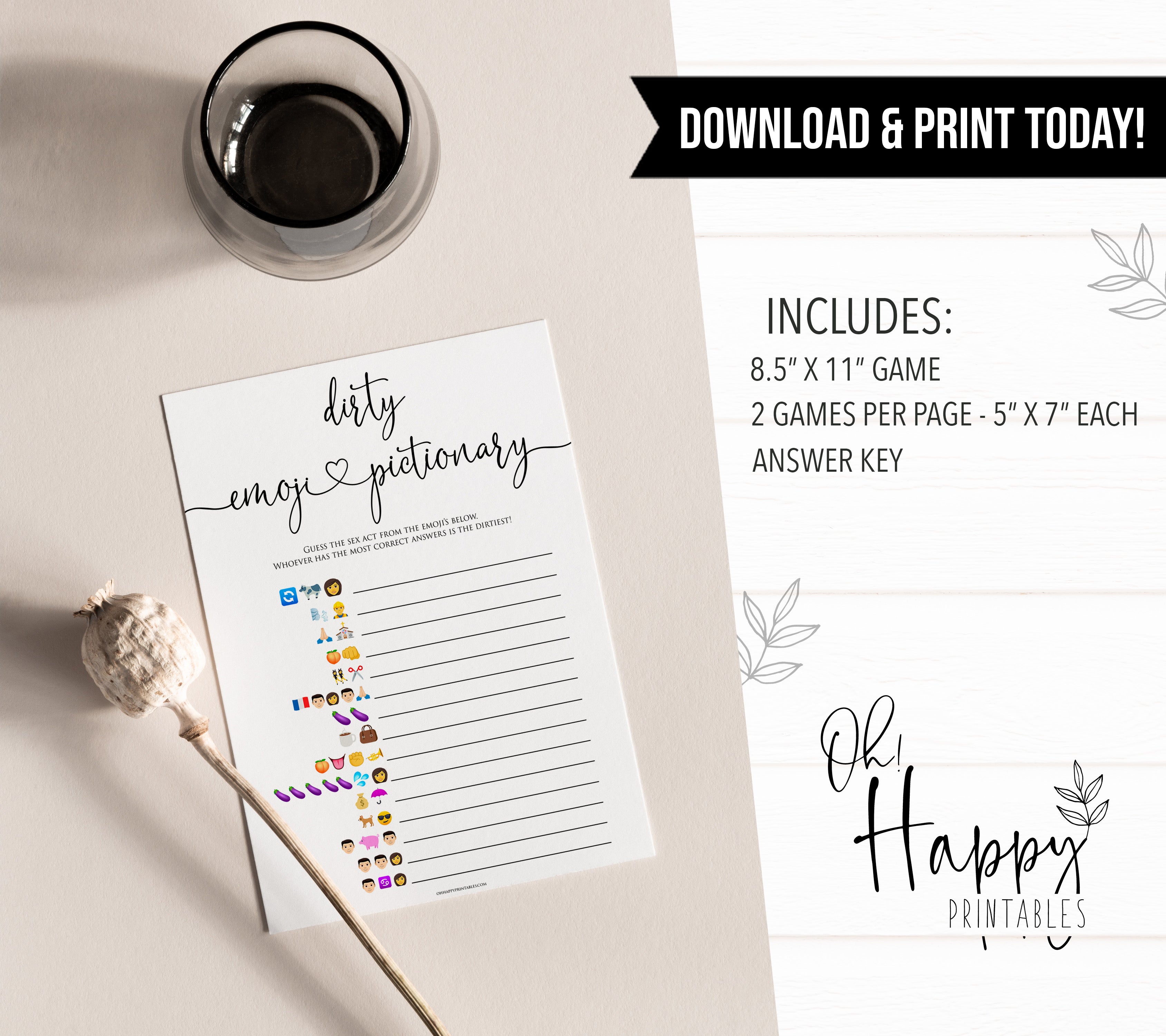 minimalist bachelorette games, dirty emoji pictionary, bridal shower games bundle, dirty bridal games, printable bridal games, bridal shower games, hen party hames, bachelorette games