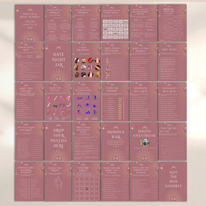 editable bachelorette games, printable bachelorette games, modern bachelorette games, popular bachelorette games