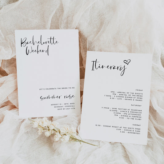 Fully editable and printable bridal shower invitations with a modern minimalist design. Perfect for a modern simple bridal shower themed party