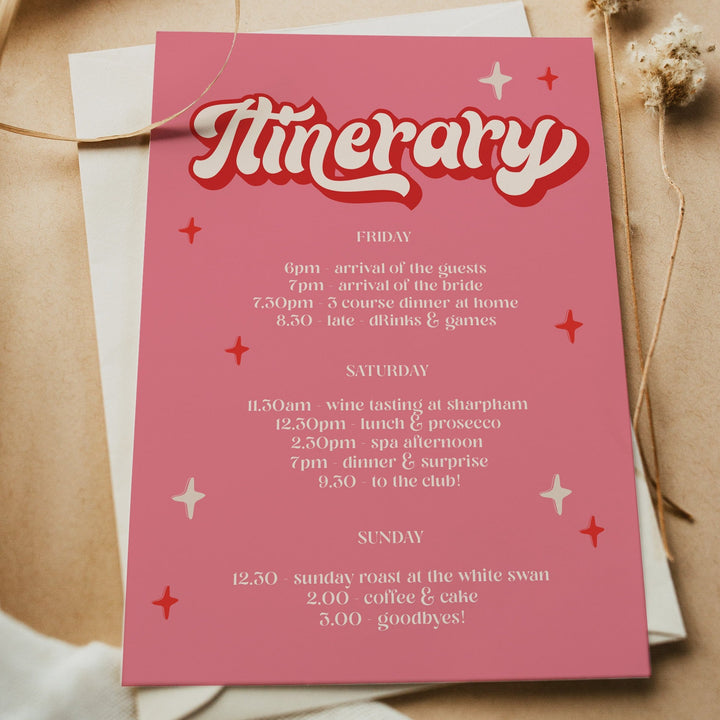 editable 70s bachelorette weekend invitation. Fully editable and printable bachelorette invitation with a 70s style