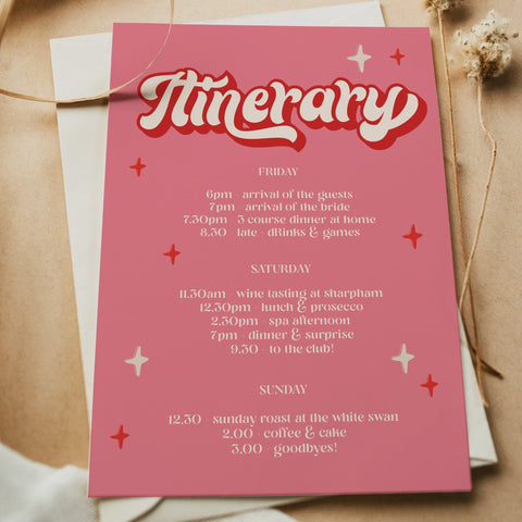 editable 70s bachelorette weekend invitation. Fully editable and printable bachelorette invitation with a 70s style