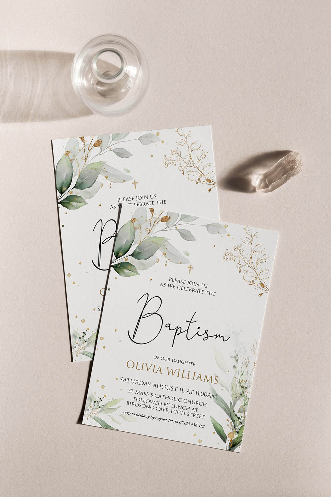 editable baptism invitation, printable baptism invitation, floral baptism invitation, christening invitation 