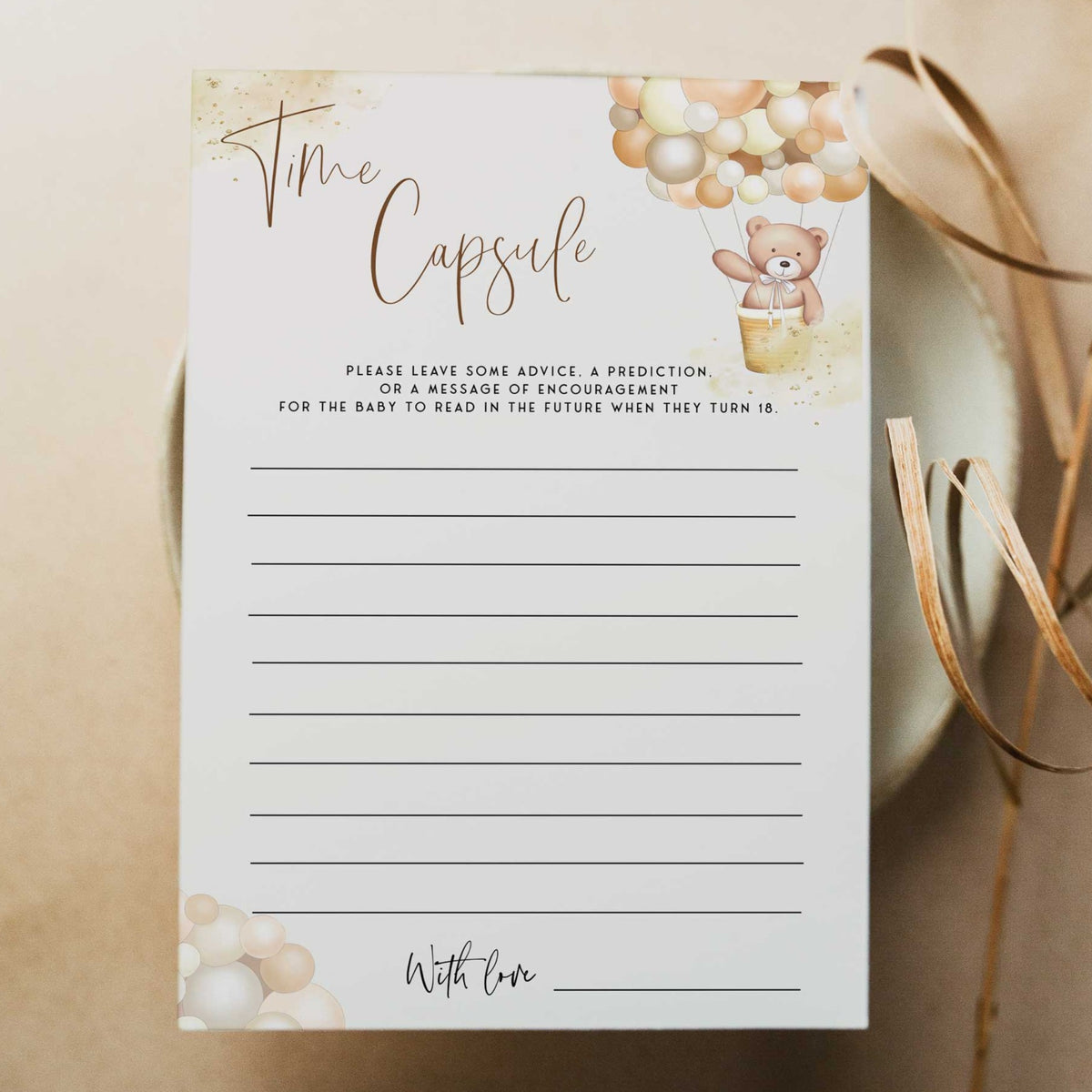 Time Capsule - We Can Bearly Wait Baby Shower Games – OhHappyPrintables time-capsule-we-can-bearly-wait-baby-shower-games-ohhappyprintables