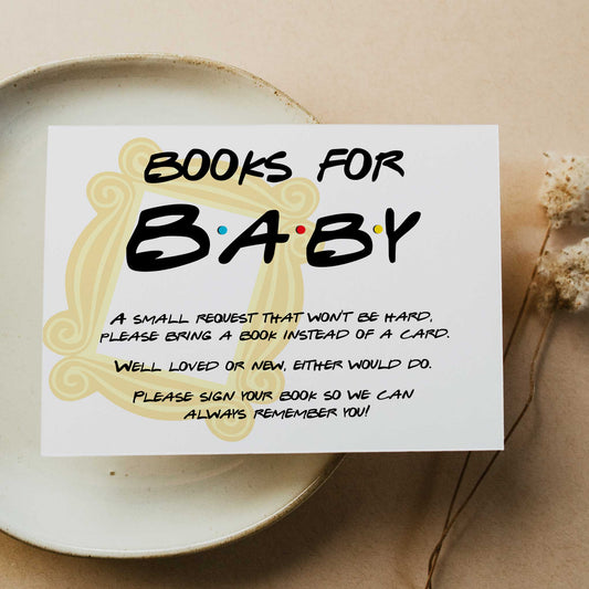 books for baby, bring a book insert, Printable baby shower games, friends fun baby games, baby shower games, fun baby shower ideas, top baby shower ideas, friends baby shower, friends baby shower ideas