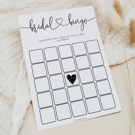 minimalist bridal shower games, bridal bingo, bridal shower games bundle, printable bridal games, bridal shower games, how knows the bridal, top bridal shower games