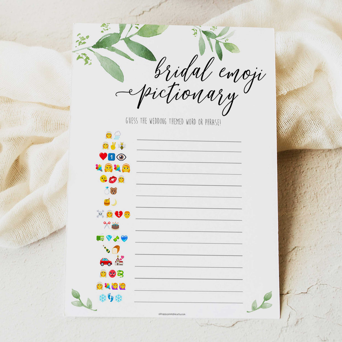 Bridal Emoji Pictionary | Shop Printable Bridal Shower Games – OhHappyPrintables bridal-emoji-pictionary-shop-printable-bridal-shower-games-ohhappyprintables