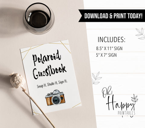 Polaroid Guestbook Sign - Bride Tribe