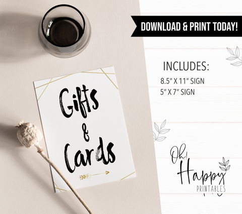Cards & Gifts Sign - Bride Tribe