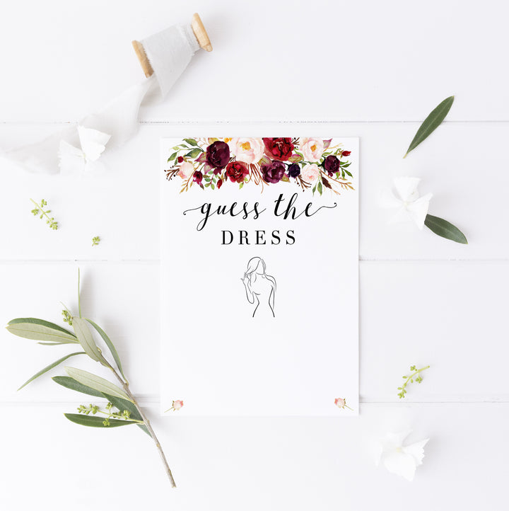 Guess the Dress - White Marsala