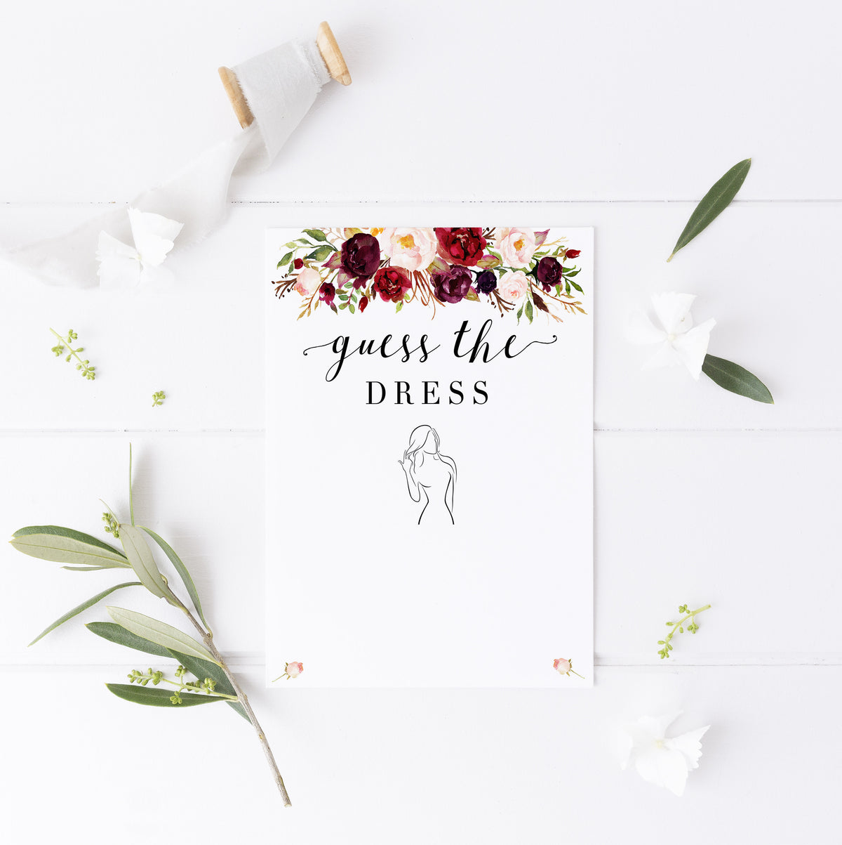 Guess the Dress - White Marsala