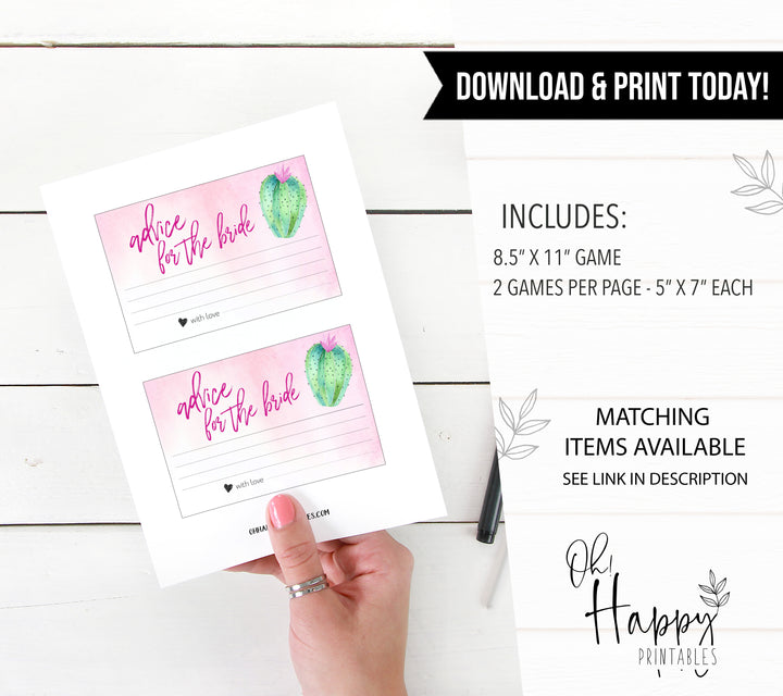 Advice for the Bride Cards - Fiesta