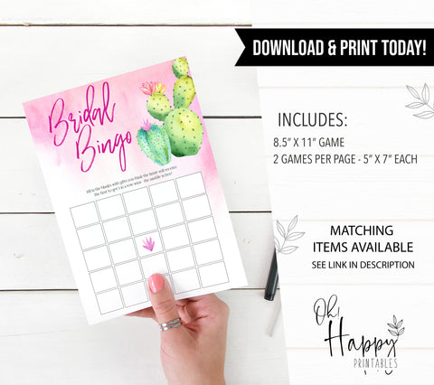Bridal Bingo Game - Fiesta