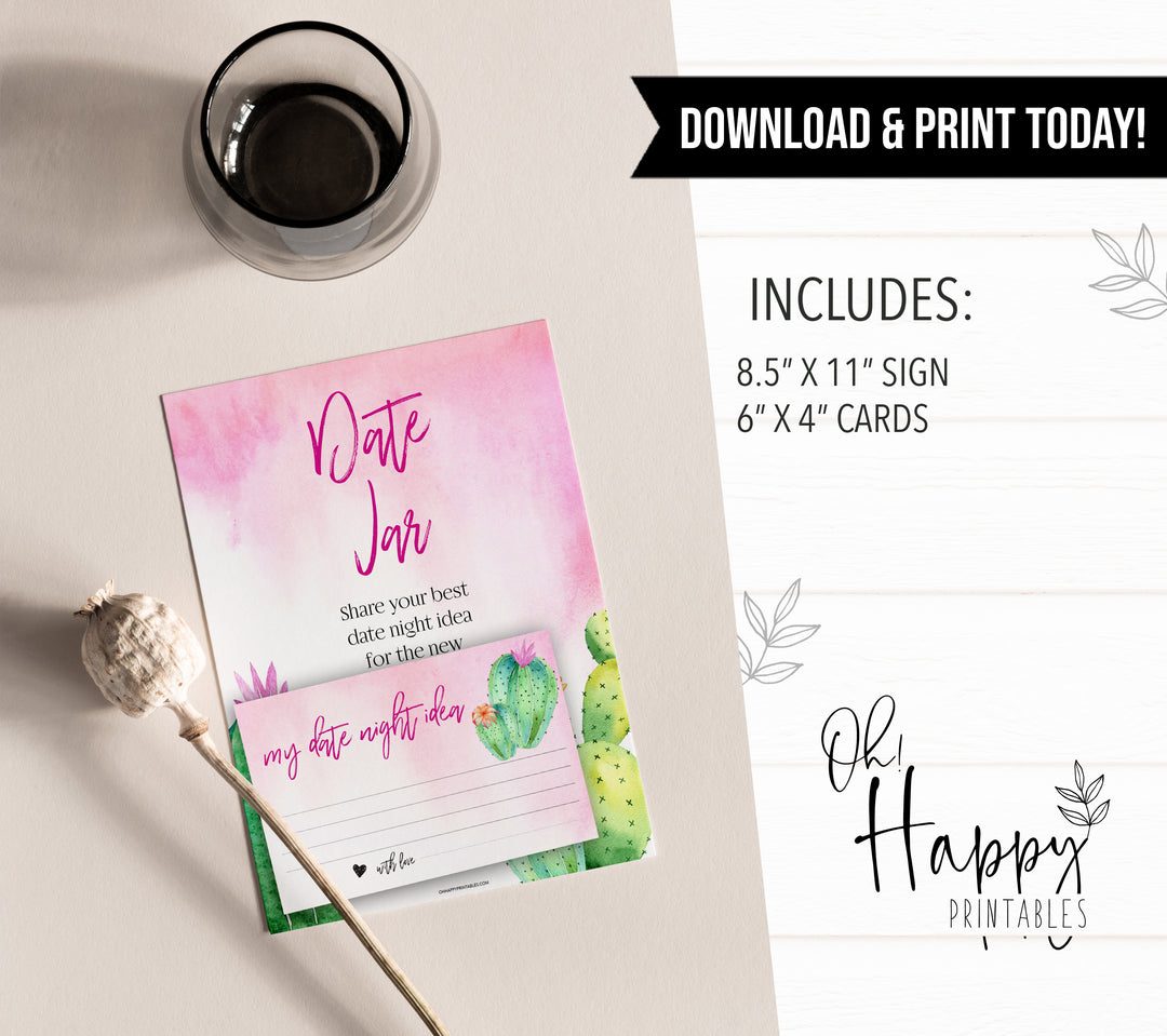 Date Night Jar Bridal Game - Fiesta