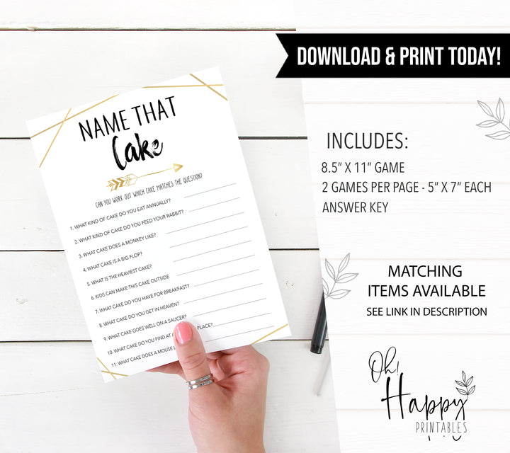 Name that Cake Game - Bride Tribe