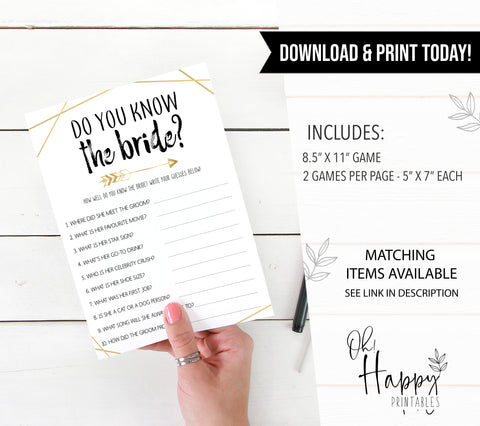 Do You Know the Bride Game - Bride Tribe