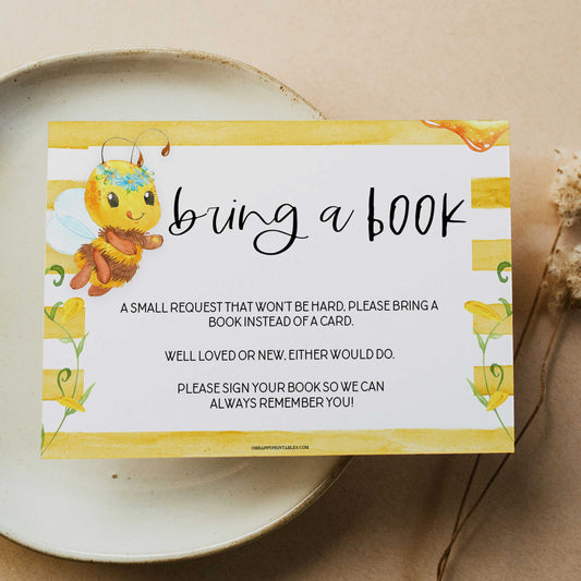 bring a book, books for baby insert, Printable baby shower games, mommy bee fun baby games, baby shower games, fun baby shower ideas, top baby shower ideas, mommy to bee baby shower, friends baby shower ideas